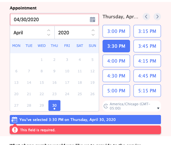 Appointment Calendar Error When Embedding HTML On Website Appointment Calendar Error When Embedding HTML On Website